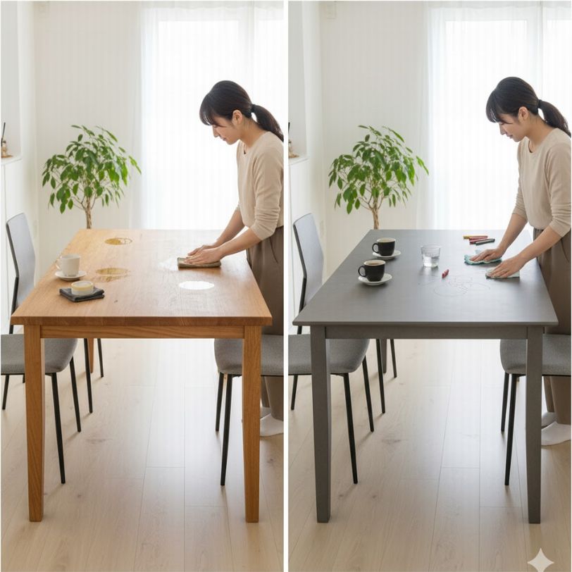 天板の素材と手入れのしやすさ