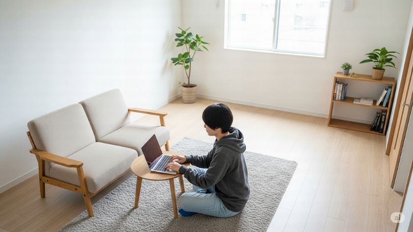 一人暮らしでもテーブルはいらない