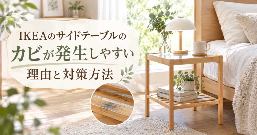 IKEAのサイドテーブルのカビが発生しやすい理由と対策方法