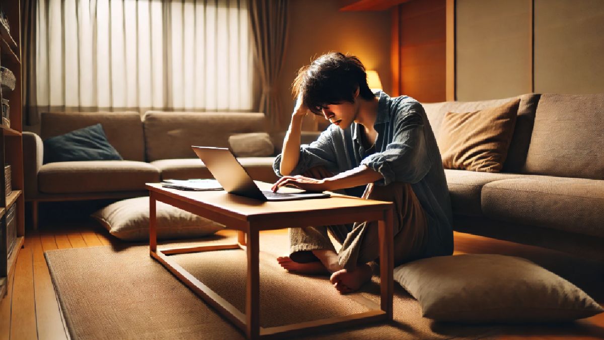 ローテーブルでのパソコン作業が疲れる理由と対策方法