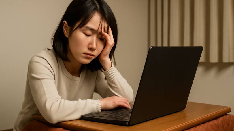 こたつでパソコンが付かれる理由