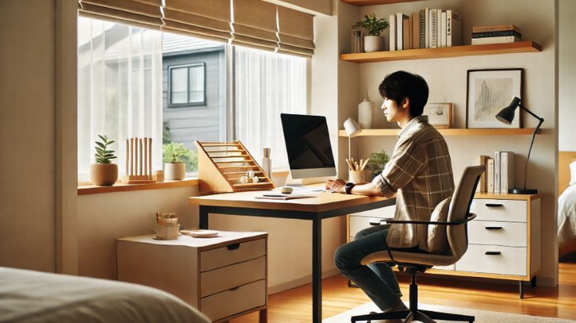 テレワークに最適な風水的な机の向き