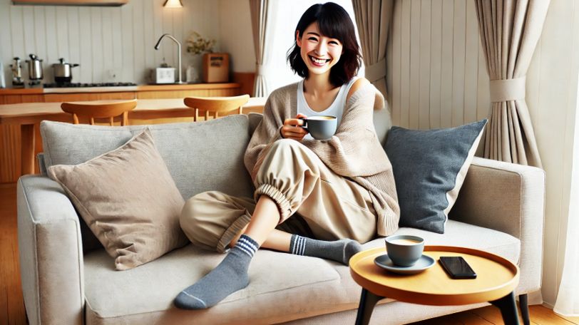 リビングテーブルなしの飲み物事情