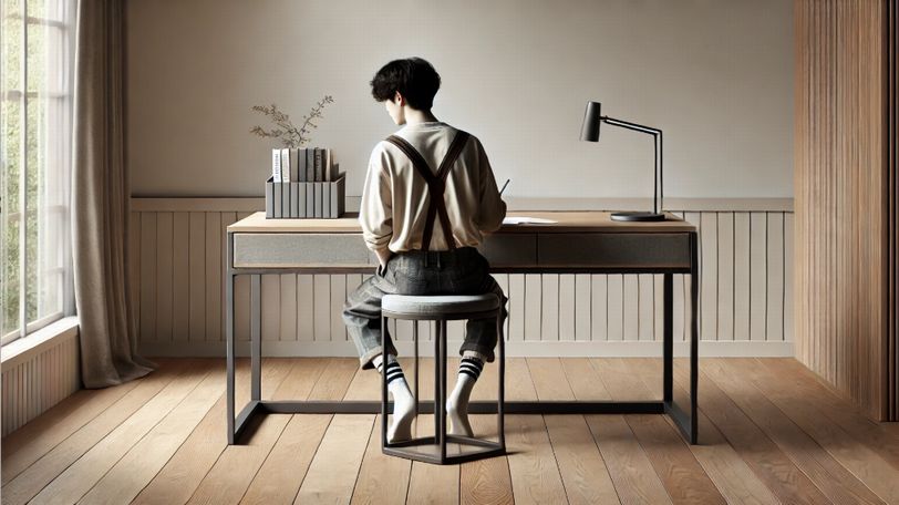 男子高校生に人気の学習机