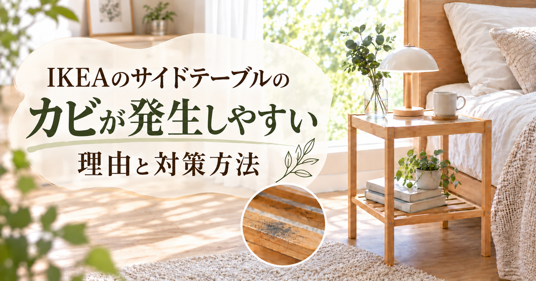 IKEAのサイドテーブルのカビが発生しやすい理由と対策方法