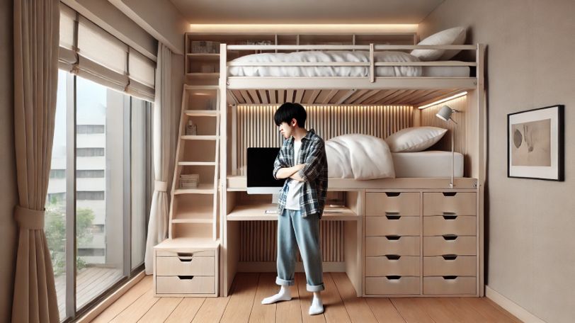 子供部屋にロフトベッドを置くと後悔する?