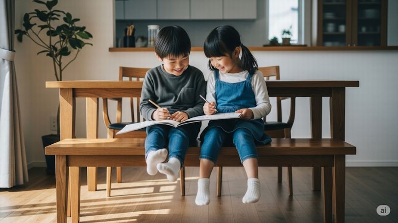 木製リビングダイニングベンチの使い心地