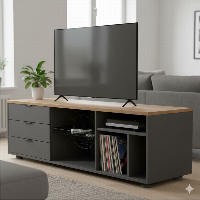 テレビ台としてリビングで活躍