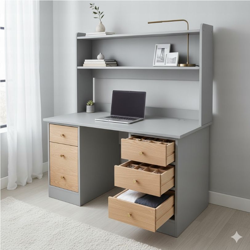 学習机の収納を活かしたリメイク