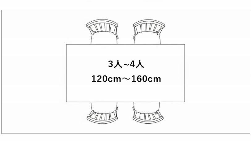 2人～4人用のテーブル