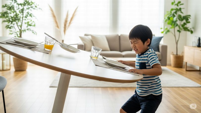 安定性が低く倒れる危険性も